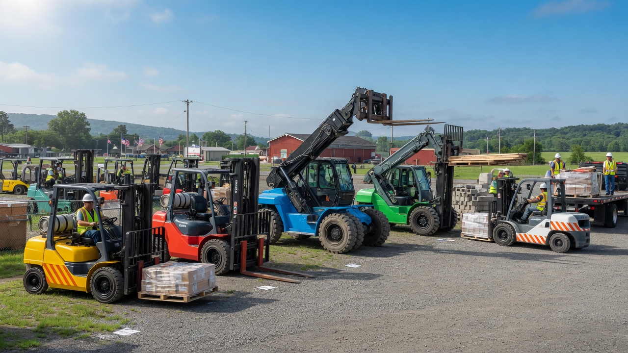 Diverse range of forklifts available for rental in Clinton NY including Sit Down Riders and Rough Terrain models